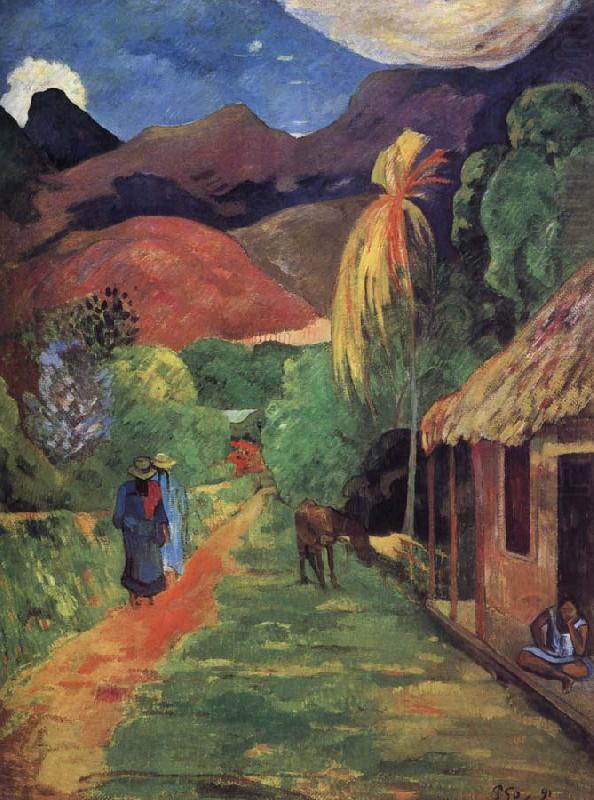 Tahiti streets, Paul Gauguin